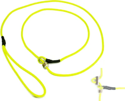 Produktbild von Mystique® Field trial Moxonleine 4mm mit Zugbegrenzung 130cm neon gelb