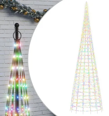 Obrázok produktu pre vidaXL LED vianočný stromček, 3000 LED diód, viacfarebný, 800 cm