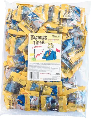 Zdjęcie produktu dla HELLMA 70103485 HELLMA Tagungstiger Fruchtgummi 100 St. á 8,5 g
