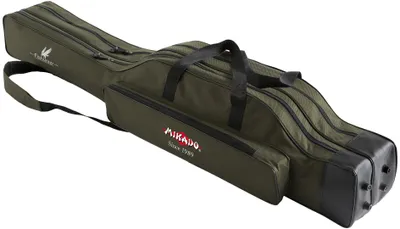 Produktbild von Mikado Rutenfutteral 2 Fächer 120cm versteift grün