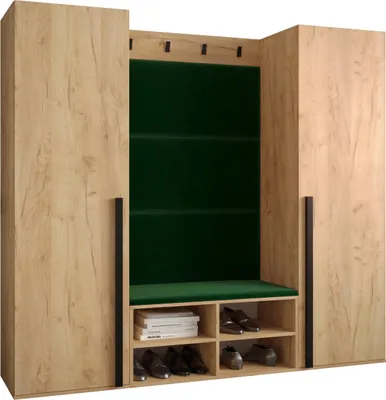 Produktbild von Garderobe MIRO Set 9 mit gepolsterten Paneelen Industrial Design