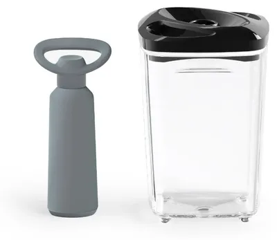 Zdjęcie produktu dla Pojemnik próżniowy na żywność SeeYoo 1,3 l czarny + pompka