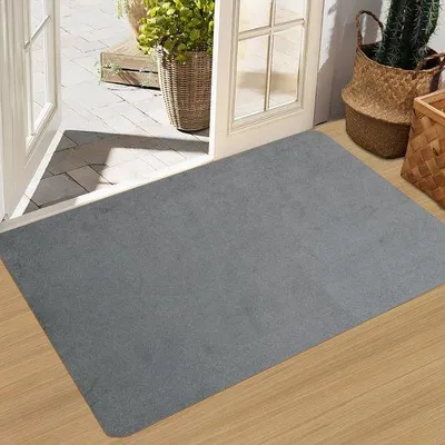 Image de Paillasson d'intérieur ultrafin 80 x 120 cm, antidérapant, lavable
