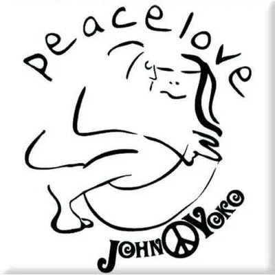 Immagine prodotto di John Lennon Cuddle - Nero su bianco - Magnetka