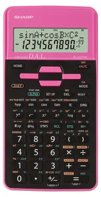 Produktbild von Sharp EL531THBPK - ROSA, Tasche, Wissenschaftlicher Taschenrechner, 10 Ziffern, 2 Zeilen, Akku, Schwarz, Pink