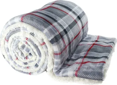 Produktbild von Unyqoos® Kuscheldecke Plaid 150x200 cm, Wohndecke grau mit gestepptem Wabenmuster – warm & kuschelig, waschbar bis 30°C, ideal für Sofa & Bett