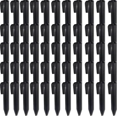 Produktbild von 100er-Pack Kabelankerpfähle, Bodenanker, Rasenmäherzubehör, Roboterkabelhaken
