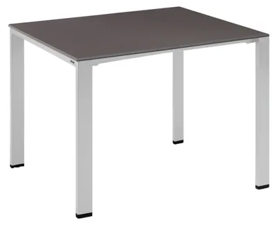 Produktbild von Kettler Tisch Set Float Silber Gestell 95 x 95 und Anthrazitplatte 95 x 95