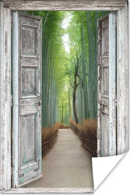 Produktbild von MuchoWow® Poster Bambus - Japan - Aussicht - Wald 120x180 cm - Kunstposter