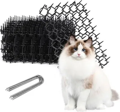 Produktbild von Katzenabwehrmatte - Katzenmatten mit Spikes - Abwehrmatte - 12 Stück