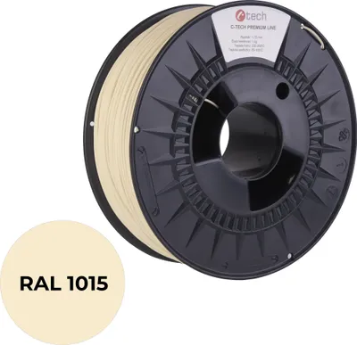 Obrázek produktu pro C-TECH filament PREMIUM LINE PETG slonová kost světlá RAL1015