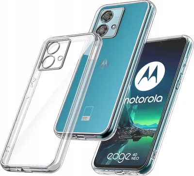 Zdjęcie produktu dla Etui do Motorola Moto Edge 40 Neo WZMACNIANE 360° CLEAR
