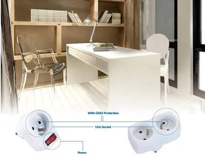 Produktbild von Aigostar Stromverteiler 3 Schuko-Steckdosen weiß