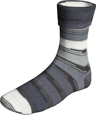 Produktbild von Lang Yarns - Super Soxx Merino Color 4-fach 0523 grau offwhite