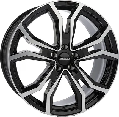 Produktbild von ALUFELGE DEZENT TV dark 9x20 5x112 ET 35 BLACK/POLISHED