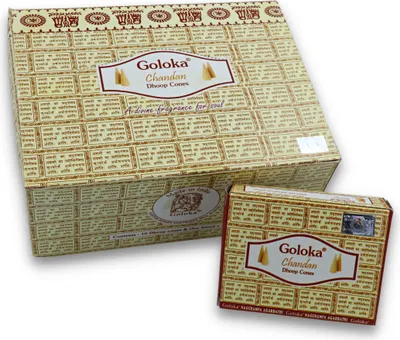 Produktbild von Räucherkegel LAVISA, Meditation, Aromatherapie, Duft, Atmosphäre für Zuhause, Satya, Goloka, Golden Nag (Chandan)
