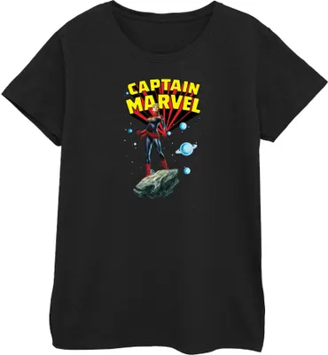 Produktbild von Captain Marvel - T-Shirt für Damen BI456 (XXL) (Schwarz)