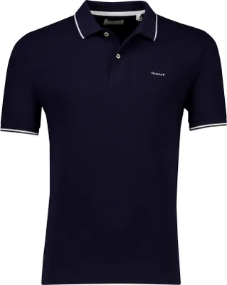 Produktbild von Gant Poloshirt Piqué dunkelblau Baumwolle Kurzarm