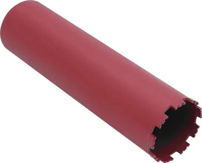 Image de Forets à noyau diamant M22 - Couronne de forage 112 mm - Profondeur de perçage 410 mm - Pour utilisation à l'eau - Adaptées pour béton, briques, maçonnerie, pierre - Dents Great-Wall plates - Rouge