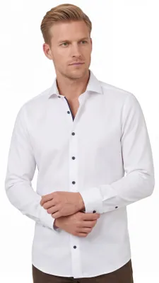 Produktbild von Olymp Hemd weiß Level Five Body Fit Baumwolle
