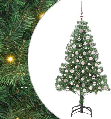 Imagen del producto de Árbol de Navidad con 300 LED con soporte Verde 210 cm PVC