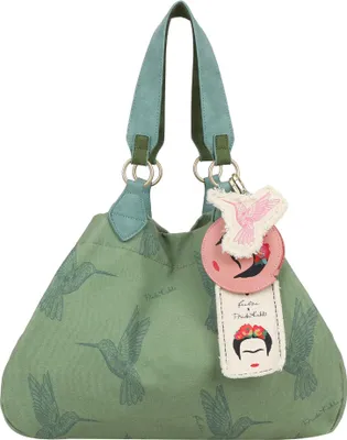 Produktbild von Fritzi aus Preußen Fritzi x Frida Kahlo Izzy Limited Kolibri Canvas Shopper Green grün