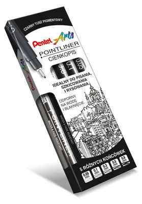 Immagine prodotto di Pentel fineliner set di 5 nero S20P-5APL