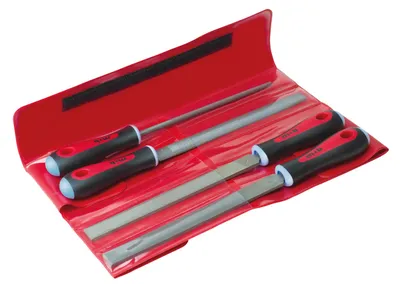 Immagine prodotto di Set di lime "Nertech" 4 pezzi - 200 mm - con manico Nertech 3-K, 0935208201