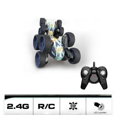 Image de ZMH RC-Auto Voiture télécommandée, 2,4 GHz, 360 ° double flips, roues stunt 360° de rotation