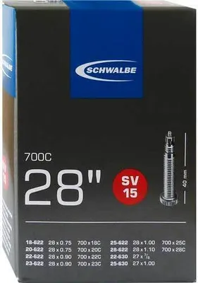 Zdjęcie produktu dla Dętka 18-28/622, SV15-40, Schwalbe, 10427343