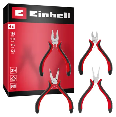 Produktbild von EINHELL Feinmechaniker-Zangen-Set, 370532, 4-teilig
