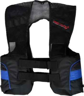 Produktbild von keep-racing® Rippenprotektor Absorber I, Rippenschutz, schwarz/blau Größe XXS - XXL, Größe:XL