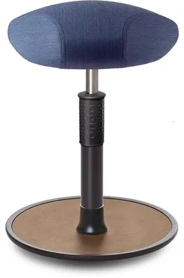 Produktbild von Sitz- Stehhocker Free Regular Triangel kvadrat Remix Jeans schwarz /Natur.