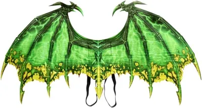 Produktbild von Halloween-Drachenflügel-Kostüm für Erwachsene und Kinder, Fantasy-Dinosaurier-Drachen-Kostüm, Cosplay, Rollenspiel, Anziehflügel-Requisiten(Grün)