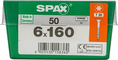 Produktbild von Spax Universalschrauben 6.0 x 160 mm TX 30 - 50 Stk.