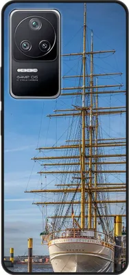 Produktbild von König Design Hülle kompatibel mit Xiaomi Poco F4 Kunststoff Soft Handyhülle - Handy Case Segelboot