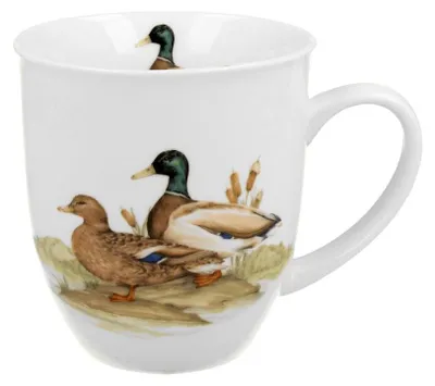 Zdjęcie produktu dla Kubek DUO World of Birds 400 ml WILD DUCK (dzika kaczka) Nowa porcelana Bone China