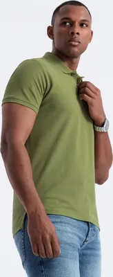 Obrázok produktu pre Ombre Clothing Pánske tričko s golierom Venolas olivová L