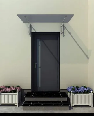 Immagine prodotto di Glaswerk Westfalen - (L) 120x90 cm Piano in vetro grigio con supporto incl.