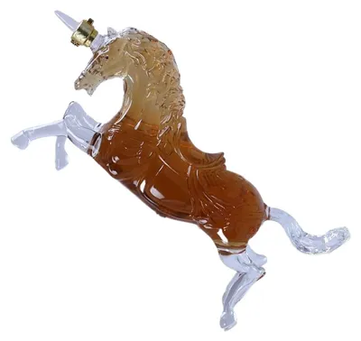 Immagine prodotto di Caraffa di vetro a forma di cavallo, ideale per vino e whisky