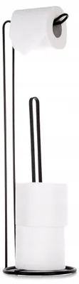 Produktbild von Vilde Toilettenpapierhalter Metall Matt Schwarz 54x15cm