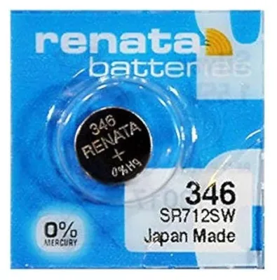 Obrázok produktu pre Renata 346 SR712SW Coin Batéria 1 55V Renata 346 hodinová batéria