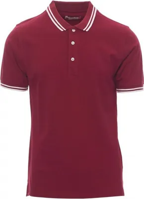 Produktbild von Herren Poloshirts "SKIPPER" Corporate wear - Payper Bordeaux/Weiss M