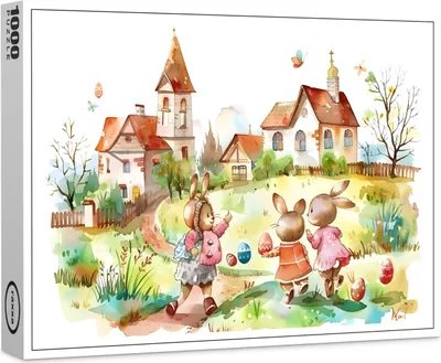 Produktbild von raxxa Premium-Puzzle "Nasehase und Samtohr", 1000 Teile