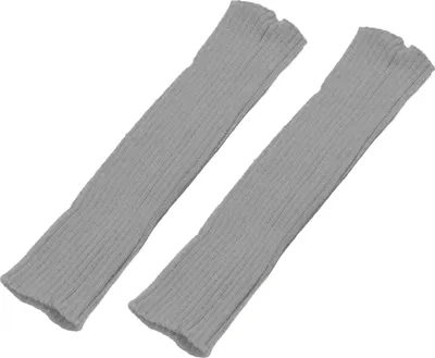 Produktbild von 1 Paar Winter-Beinstulpen, warm, japanischer Stil, JK-Beinstulpen, Streifen, dehnbare Passform, strickende Wadensocken, für Party, Sport, Yoga, Tanz, Fußbedeckungen