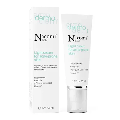 Obrázek produktu pro Nacomi Next Level Dermo - Ľahký krém pre pleť s akné - 50 ml
