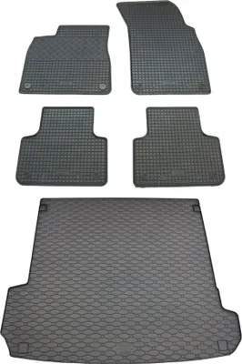 Produktbild von Rigum Gummi Fußmatten + Kofferraumwanne im Set für Audi Q7 II 4M