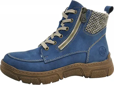 Productafbeelding van Rieker Damenschuhe Schnürstiefel Blau Freizeit