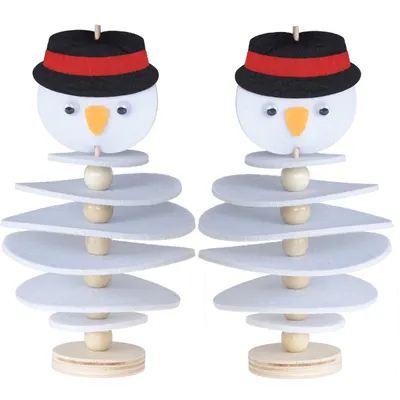 Produktbild von Bastelset Filz Schneemann, 2 Stück
