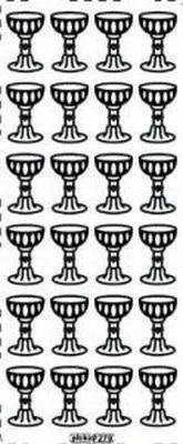 Zdjęcie produktu dla Stiker ażurowy 279 10x23cm złoty
